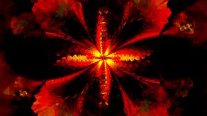 Preview wallpaper fractal, pattern, abstraction, red, dark