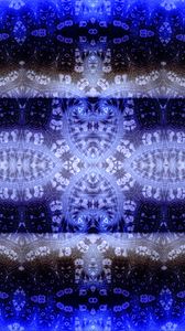 Preview wallpaper fractal, pattern, abstraction, blue, black