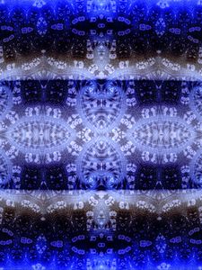 Preview wallpaper fractal, pattern, abstraction, blue, black