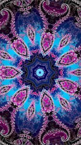 Preview wallpaper fractal, pattern, abstraction, purple, blue