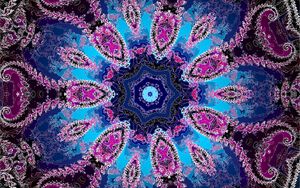 Preview wallpaper fractal, pattern, abstraction, purple, blue