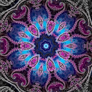 Preview wallpaper fractal, pattern, abstraction, purple, blue