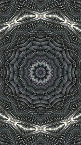 Preview wallpaper fractal, pattern, abstraction, gray