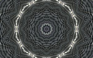 Preview wallpaper fractal, pattern, abstraction, gray