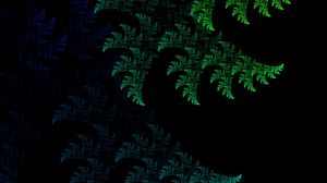 Preview wallpaper fractal, pattern, abstraction, green, dark