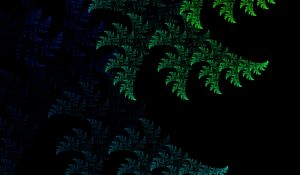 Preview wallpaper fractal, pattern, abstraction, green, dark