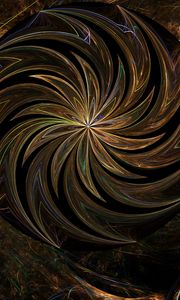 Preview wallpaper fractal, pattern, abstraction, distortion, brown