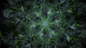 Preview wallpaper fractal, pattern, abstraction, green, gray