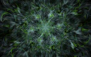 Preview wallpaper fractal, pattern, abstraction, green, gray