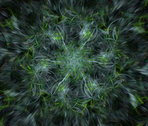 Preview wallpaper fractal, pattern, abstraction, green, gray