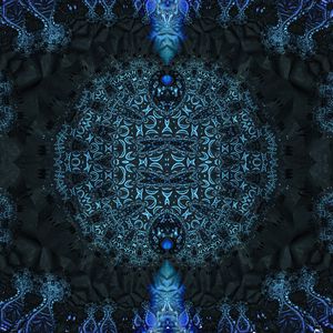 Preview wallpaper fractal, pattern, abstraction, symmetry, blue