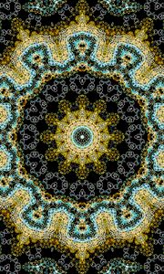 Preview wallpaper fractal, pattern, abstraction, colorful, kaleidoscope