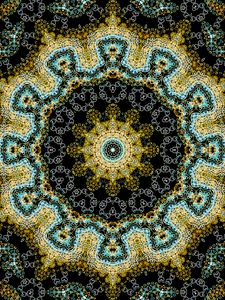 Preview wallpaper fractal, pattern, abstraction, colorful, kaleidoscope