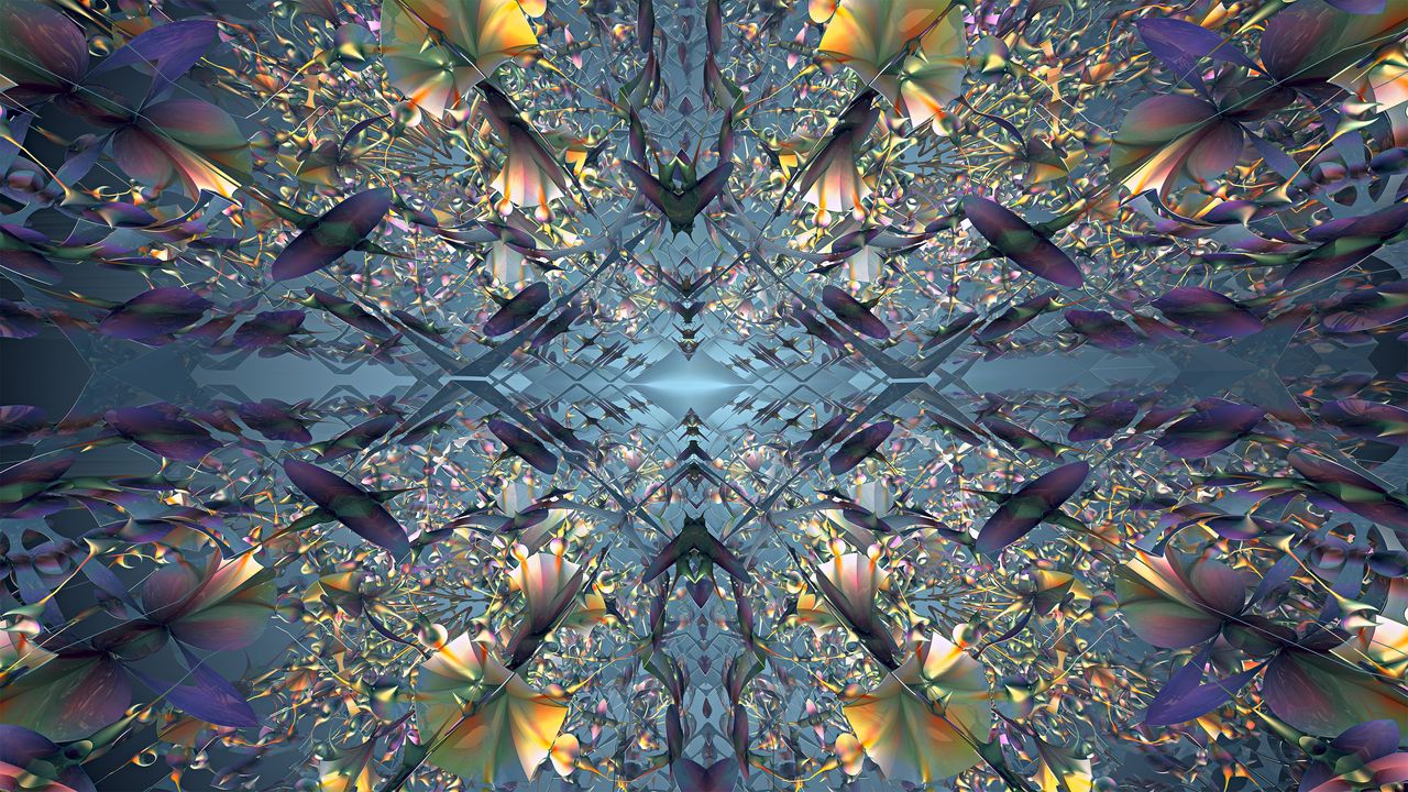 Wallpaper fractal, pattern, abstraction, volume