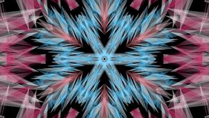 Preview wallpaper fractal, pattern, abstraction, pink, blue