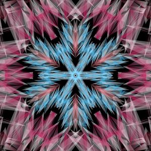 Preview wallpaper fractal, pattern, abstraction, pink, blue