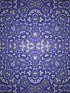 Preview wallpaper fractal, pattern, abstraction, kaleidoscope, blue