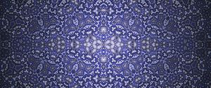 Preview wallpaper fractal, pattern, abstraction, kaleidoscope, blue