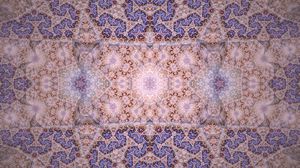 Preview wallpaper fractal, pattern, abstraction, purple, light