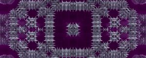 Preview wallpaper fractal, pattern, abstraction, purple, silver