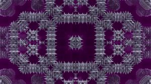 Preview wallpaper fractal, pattern, abstraction, purple, silver