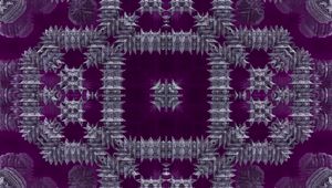 Preview wallpaper fractal, pattern, abstraction, purple, silver