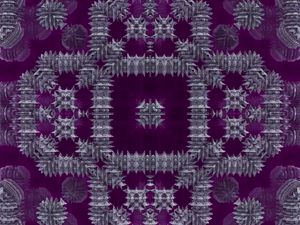 Preview wallpaper fractal, pattern, abstraction, purple, silver