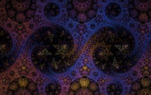 Preview wallpaper fractal, pattern, abstraction, dark, purple