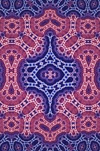 Preview wallpaper fractal, pattern, abstraction, blue, pink