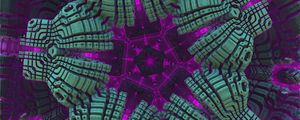 Preview wallpaper fractal, pattern, abstraction, purple, gray
