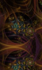 Preview wallpaper fractal, pattern, abstraction, tangled, intersection