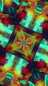 Preview wallpaper fractal, pattern, abstraction, bright, colorful, digital