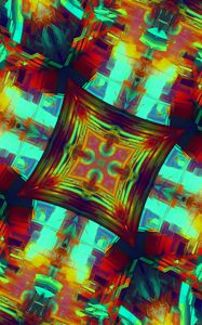 Preview wallpaper fractal, pattern, abstraction, bright, colorful, digital