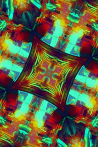 Preview wallpaper fractal, pattern, abstraction, bright, colorful, digital