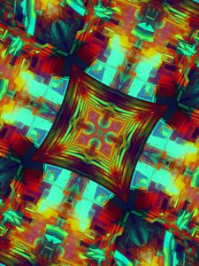 Preview wallpaper fractal, pattern, abstraction, bright, colorful, digital