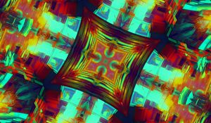 Preview wallpaper fractal, pattern, abstraction, bright, colorful, digital