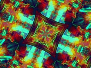 Preview wallpaper fractal, pattern, abstraction, bright, colorful, digital