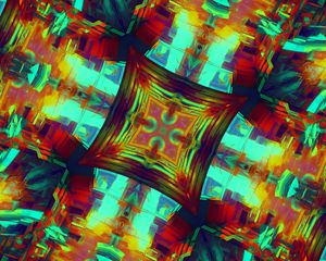 Preview wallpaper fractal, pattern, abstraction, bright, colorful, digital