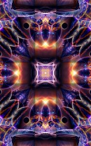 Preview wallpaper fractal, pattern, abstraction, bright, cosmic