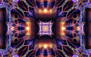 Preview wallpaper fractal, pattern, abstraction, bright, cosmic