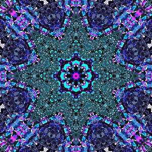 Preview wallpaper fractal, pattern, blue, pink, abstraction