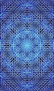 Preview wallpaper fractal, pattern, blue, background, abstraction