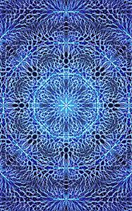 Preview wallpaper fractal, pattern, blue, background, abstraction