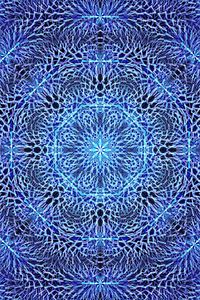 Preview wallpaper fractal, pattern, blue, background, abstraction