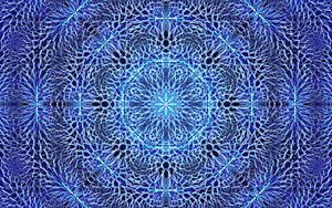Preview wallpaper fractal, pattern, blue, background, abstraction