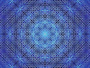 Preview wallpaper fractal, pattern, blue, background, abstraction