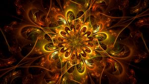 Preview wallpaper fractal, pattern, bright, tangled, abstraction