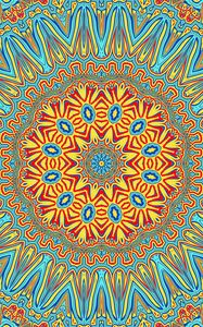 Preview wallpaper fractal, pattern, bright, kaleidoscope abstraction