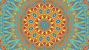 Preview wallpaper fractal, pattern, bright, kaleidoscope abstraction