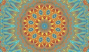 Preview wallpaper fractal, pattern, bright, kaleidoscope abstraction